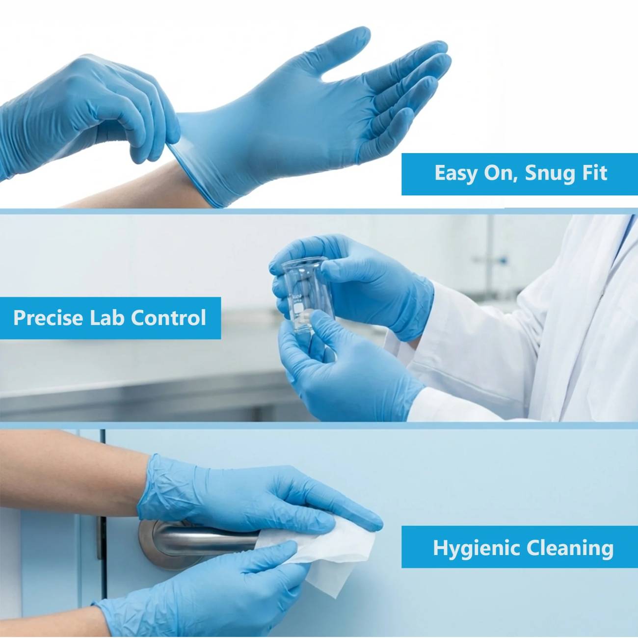 Palmtex Pro Nitrile Gloves Blue (Pack of 100)