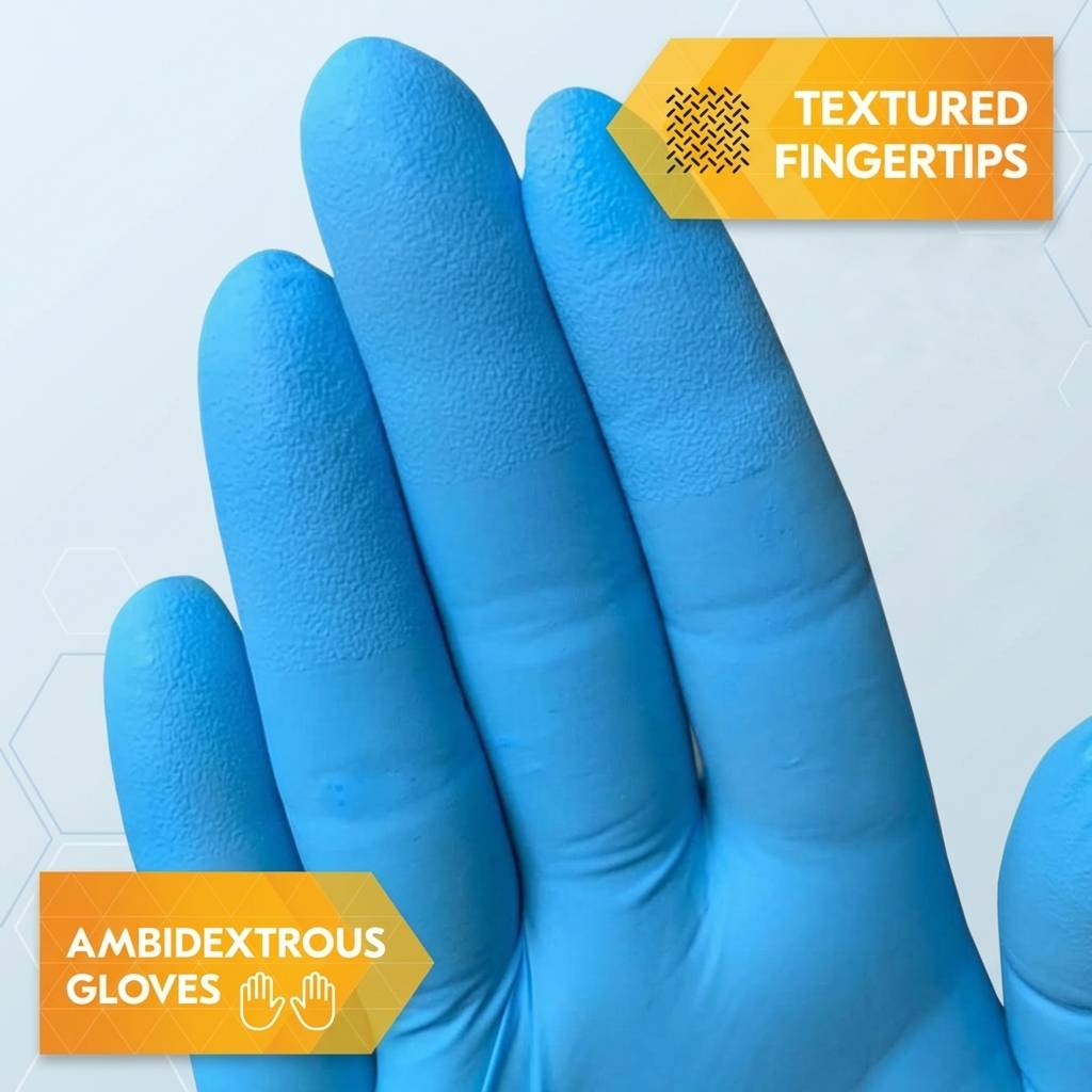 Palmtex Pro Nitrile Gloves Blue (Pack of 100)