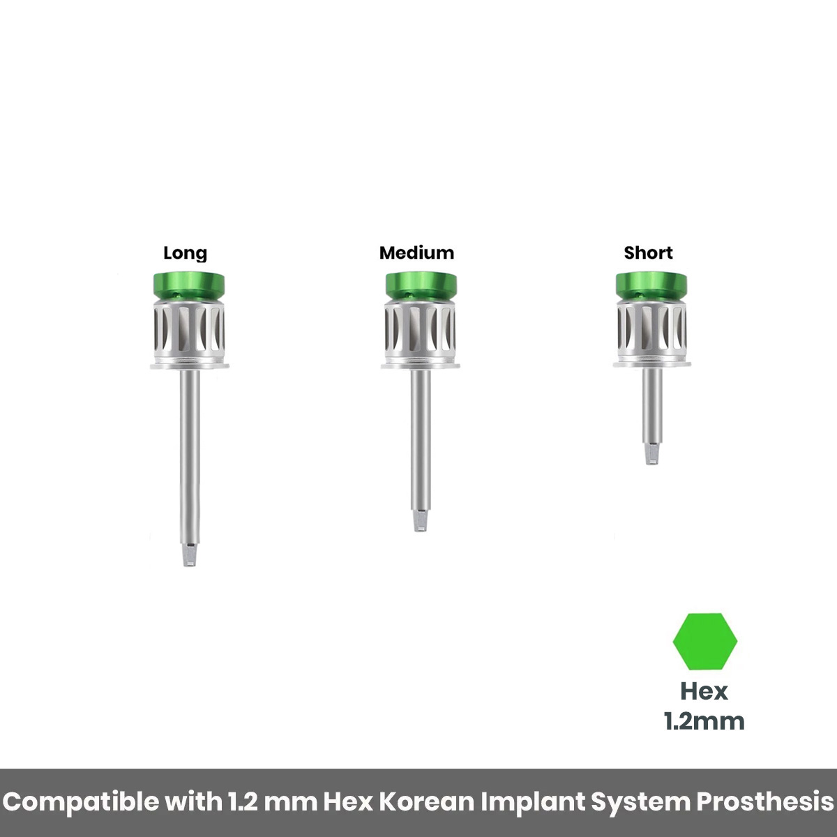 Dentaltech Prosthetic Hex Drivers - Osstem | Neobiotech | DIO | Megagen Compatible