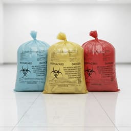 GRV's Non-Chlorinated Biomedical Waste Collection Disposable Bags - Large (Pack of 5) - 7