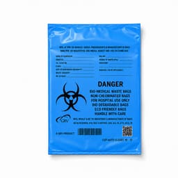 GRV's Non-Chlorinated Biomedical Waste Collection Disposable Bags - Medium (Pack of 8) - 11