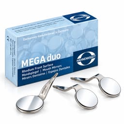 Hahnenkratt MEGAduo 24 mm Double sided Mouth Mirrors No. 5 (SS) Plane 6/pk (6101)