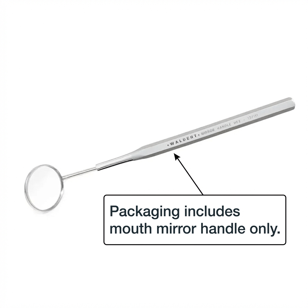 Waldent Mouth Mirror Handle (Hollow Hex) 13/111