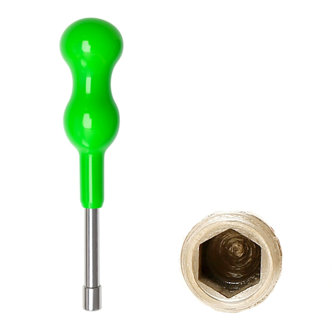 Julldent Hexagonal 6.35mm Head With Green Handle