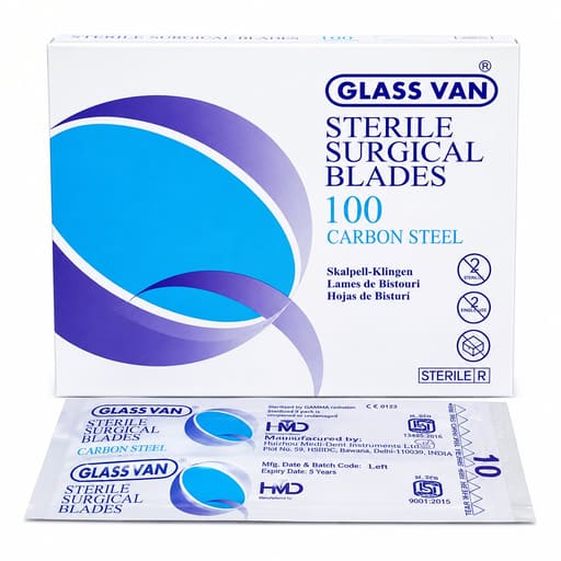 Hmd Glass Van Sterile Surgical Blade (Pack Of 100)