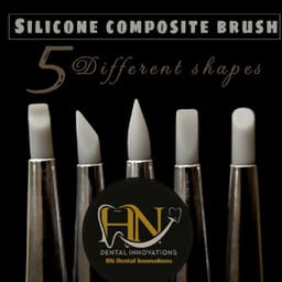 HN Dental Composite Silicone Brushes Set Of 5 - 13