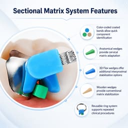HN Dental Master Twin Force Complete Sectional Matrix System Kit - 4