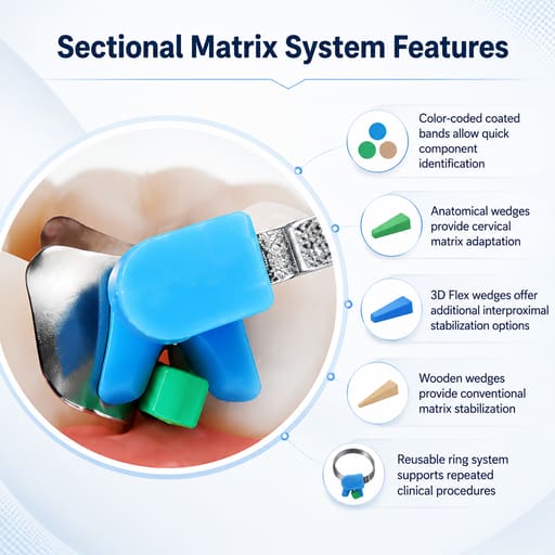 HN Dental Master Twin Force Complete Sectional Matrix System Kit