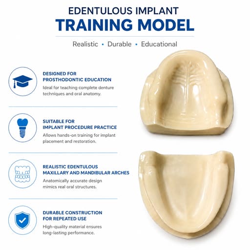 iDENTical Implant Practicing Maxillary & Mandibular Edentulous Models