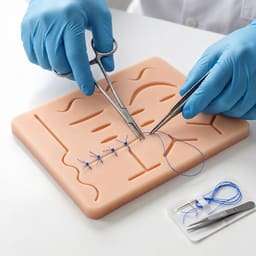 iDENTical Silicone Suture Practice Pad with 19 Pre-cuts- Type D - 4