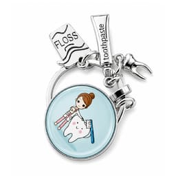iDENTical Tooth Charm Keychain - Green ZYR-4071 - 2