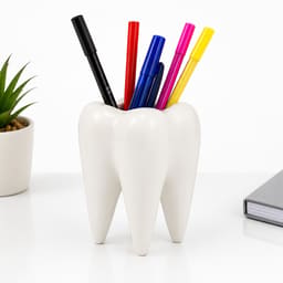 iDENTical Ceramic Tooth-Shaped Pen Holder - 7