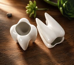 iDENTical Ceramic Tooth-Shaped Pen Holder - 3