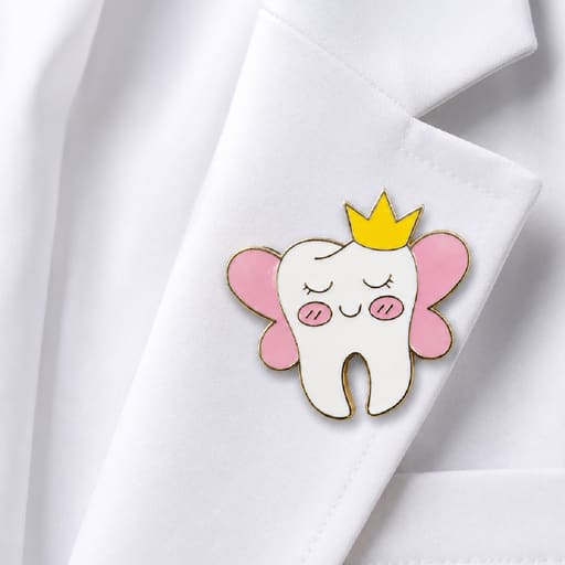 iDENTical Tooth With Wings Shape Brooch - Pack of 1 (ZYR-7362)