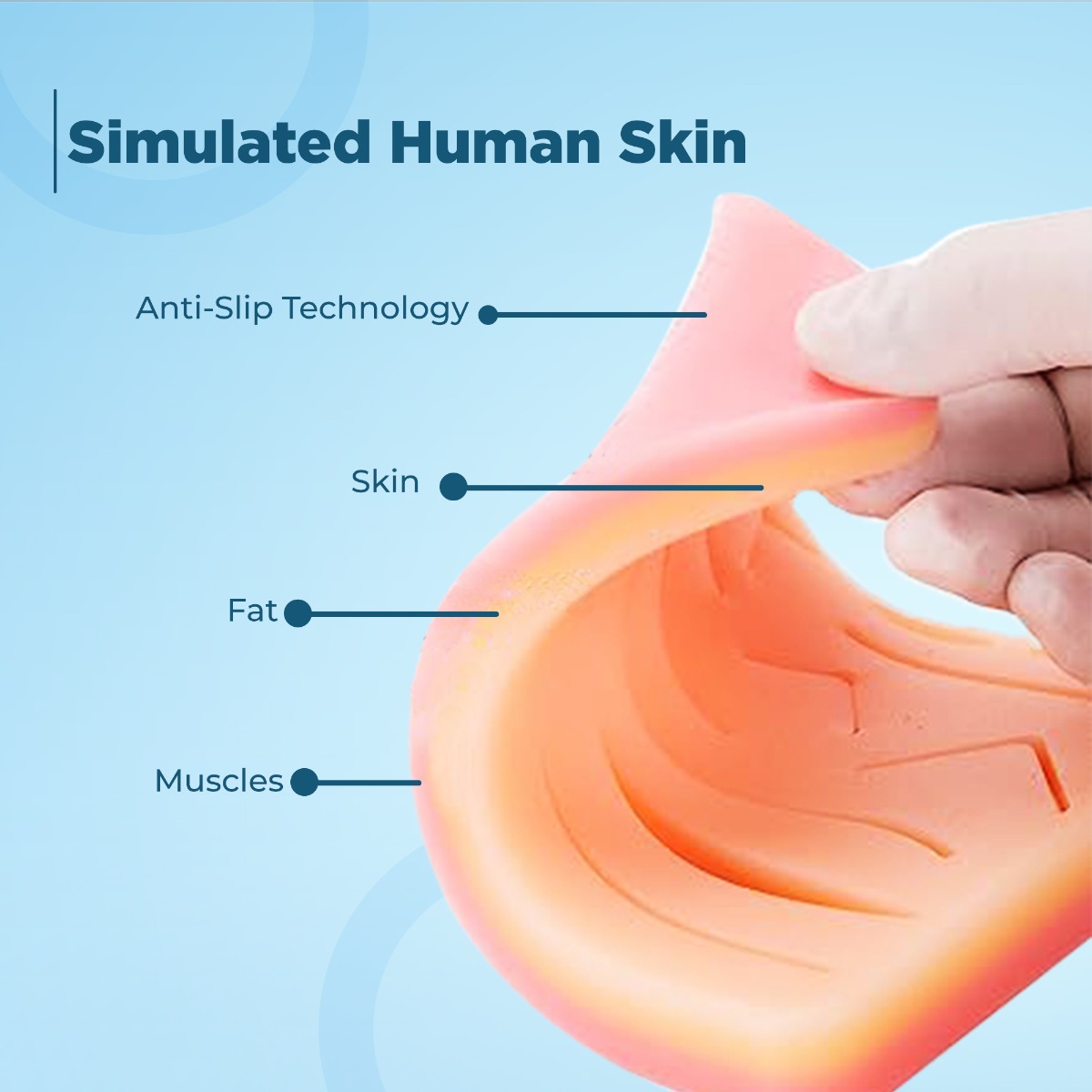 iDENTical Silicone Suture Practice Pad with 14 Pre-cuts- Type B