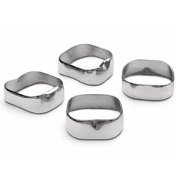 OSL Preformed Non - Convertible 1st Molar Plain Band - Size 36 (Pack Of 4)