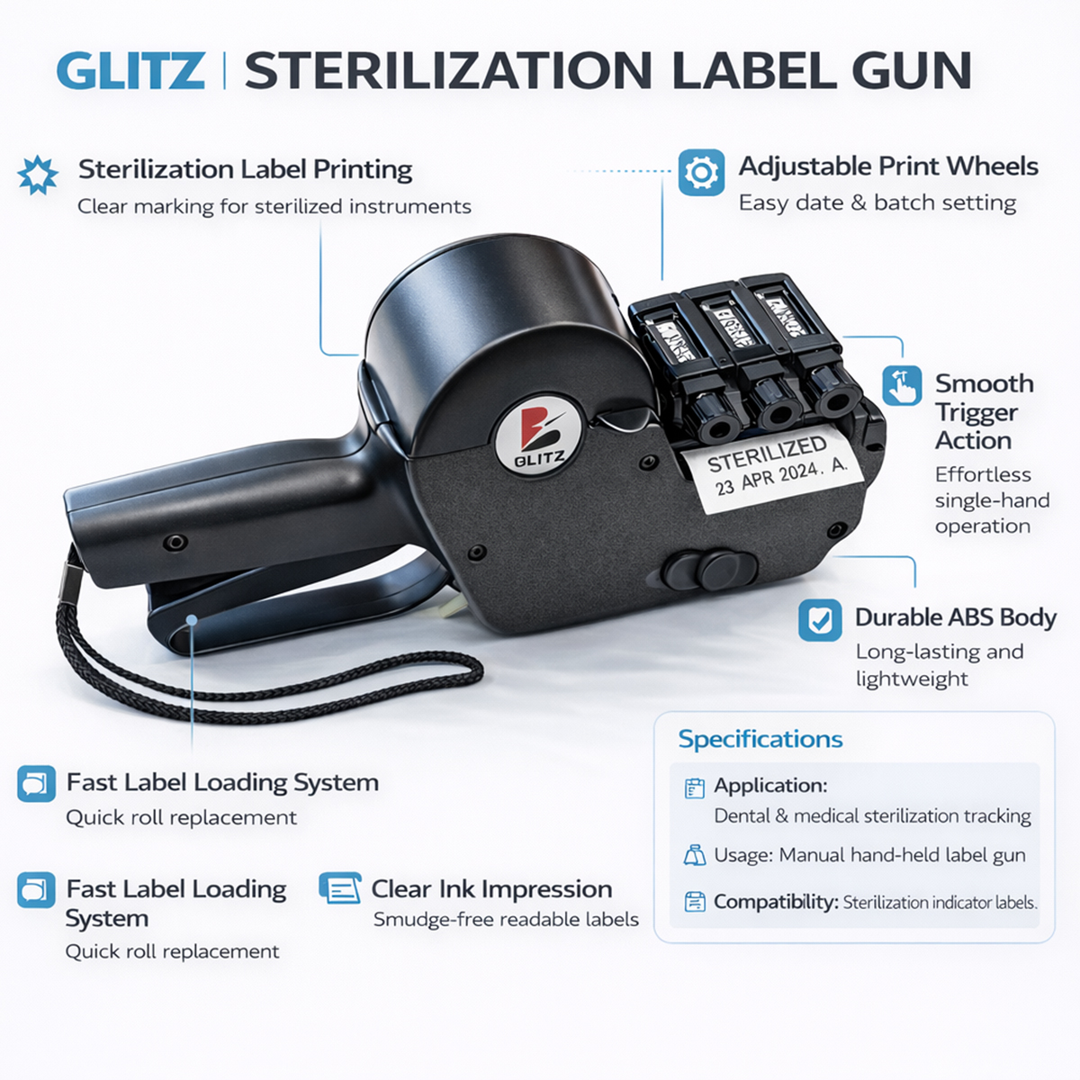 Glitz Sterilization Label Gun