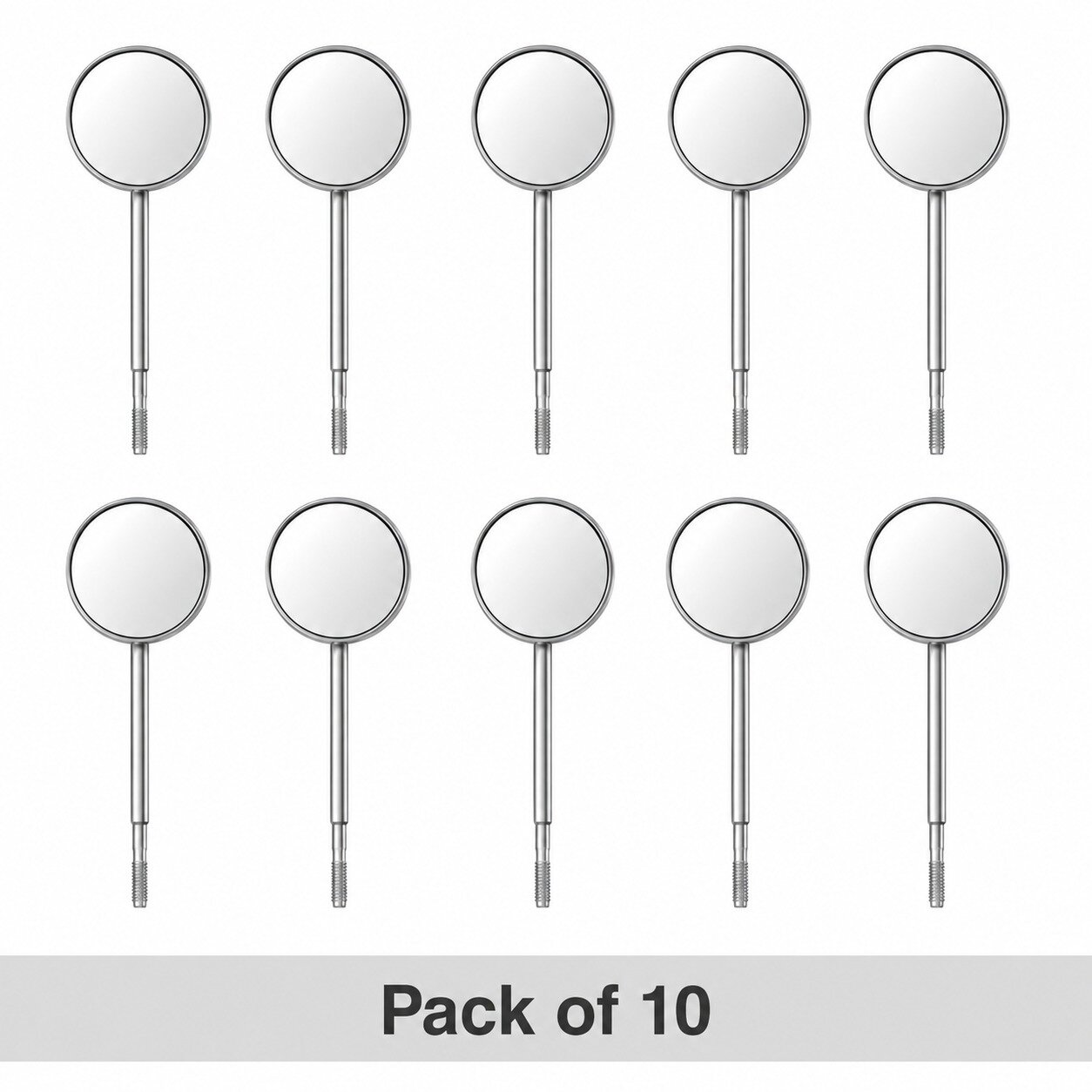 GI Dental Mouth Mirror Tops (Pk Of 10)