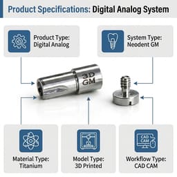 Dentaltech Digital Analog - Neodent GM Implant Compatible - 7