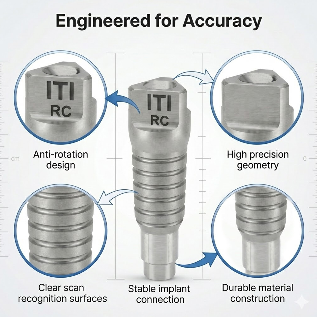 Dentaltech Straumann BLT RC Compatible Scan Body