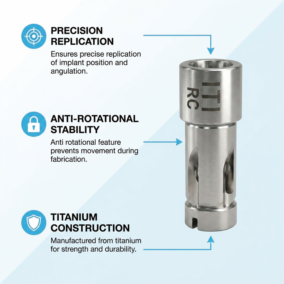 Dentaltech Digital Analog - Straumann BLT RC Implant Compatible