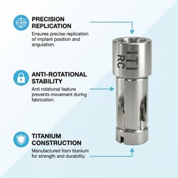 Dentaltech Digital Analog - Straumann BLT RC Implant Compatible - 6