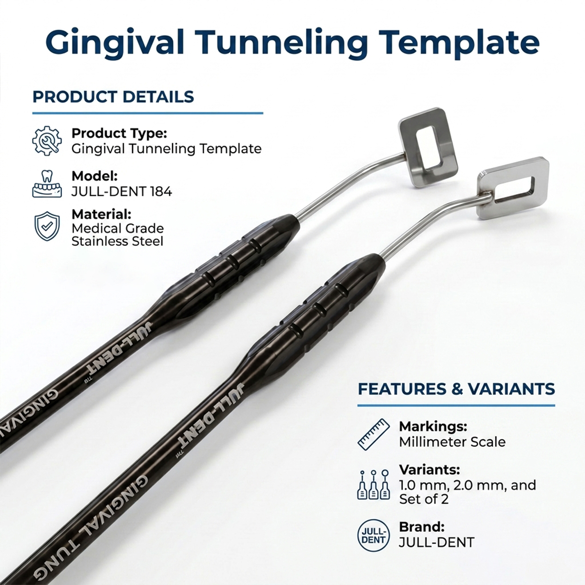 Julldent Gingival Tunneling Template (JULL-DENT 184)