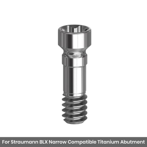 Mediden Straumann BLX Narrow Compatible Titanium Abutment Screw (S-68-1) (Pack of 10)