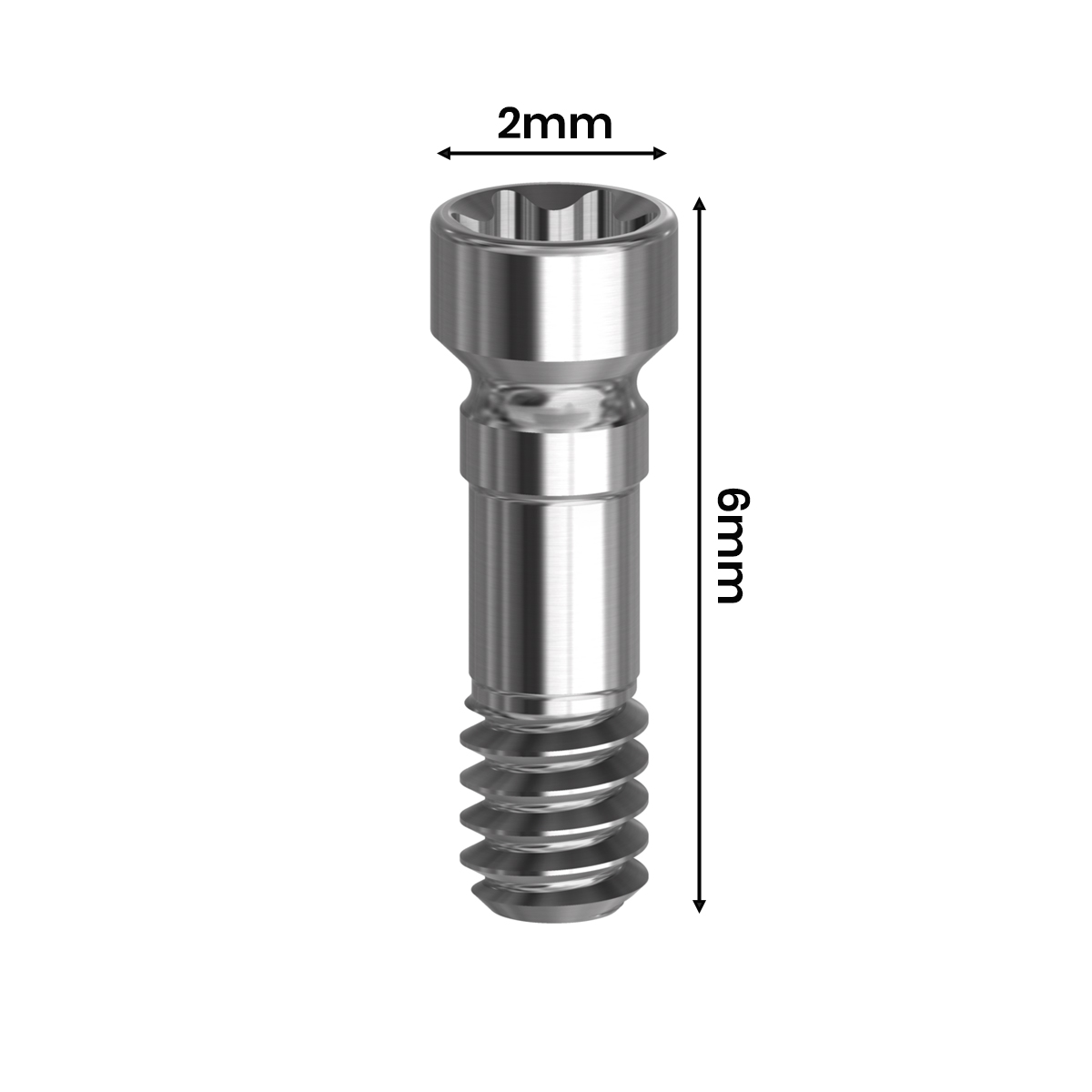 Mediden Straumann BLX Narrow Compatible Titanium Abutment Screw (S-68-1) (Pack of 10)