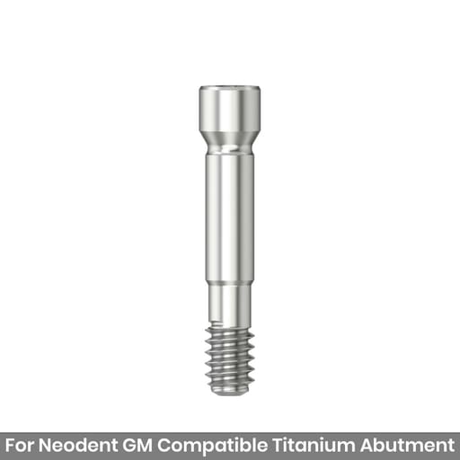 Mediden Neodent GM Compatible Titanium Abutment Screw (S-147-1) (Pack of 10)