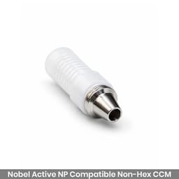 Dentaltech Nobel Active NP Compatible Non-Hex CCM Castable Abutment - 3