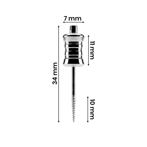 Dental Tooth Root Extractor - 34mm
