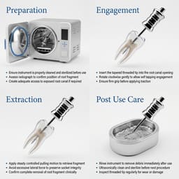 Dental Tooth Root Extractor - 34mm - 8