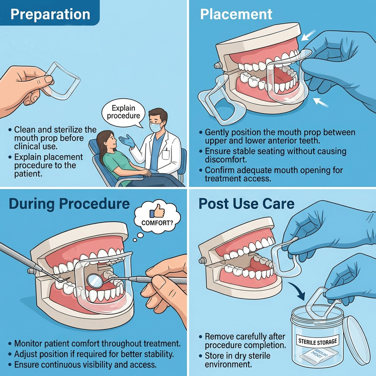 Dental Anterior Mouth Prop | Transparent