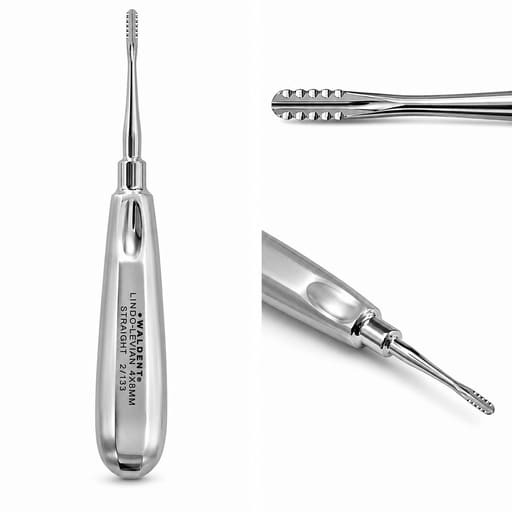 Waldent Lindo Levian Root Elevator Straight 4 X 8mm (2/133)