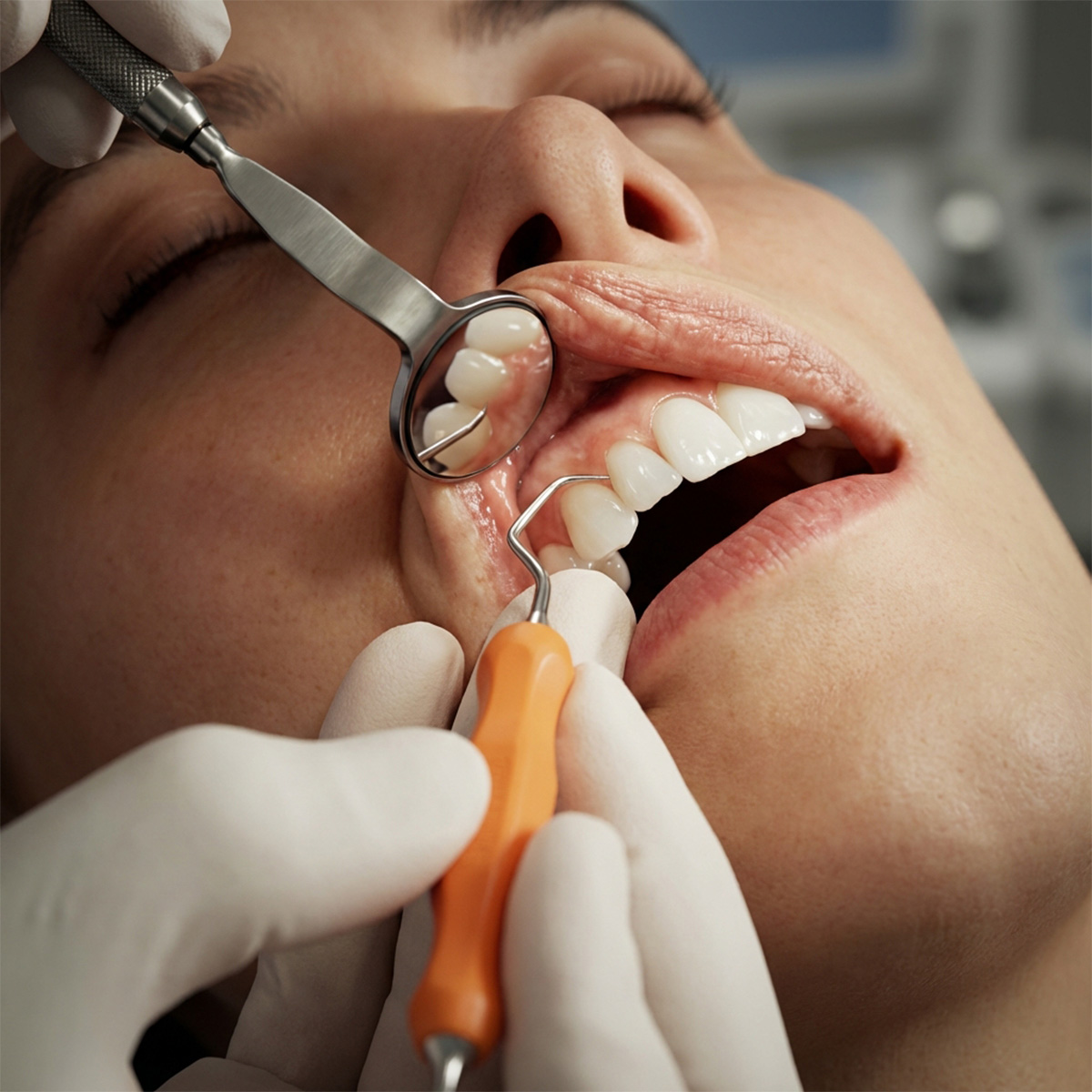 Veecare Anti Fog Rhodium Double Sided Mouth Mirrors (Pack of 4)