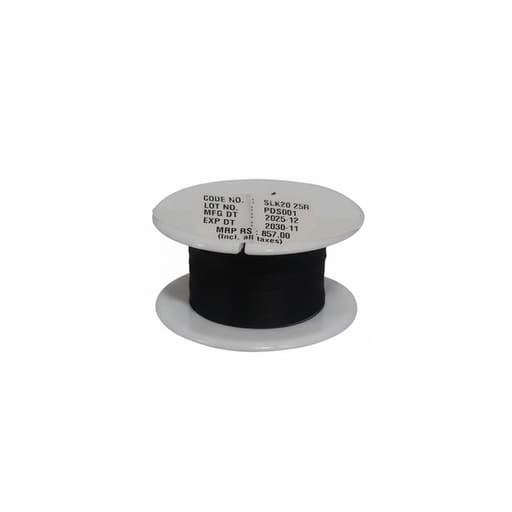 Meril Filasilk Black Braided Silk Suture Reel #2-0 (SLK20 25R) - 25Mtr (Pack of 1)