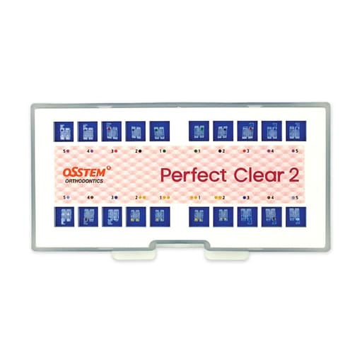 Osstem Orthodontics Perfect Clear 2 Saphire Mono Ceramic Bracket MBT - 022 (5x5)
