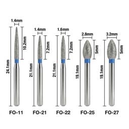 Mani Diamond Burs - Flame Ogival End / Fo Series - 1