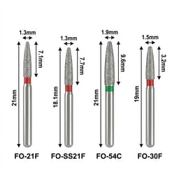 Mani Diamond Burs - Flame Ogival End / Fo Series - 3