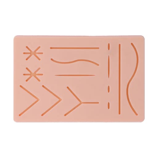 iDENTical Silicone Suture Practice Pad with 14 Pre-cuts- Type E