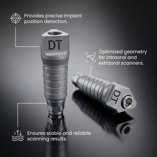 Dentaltech Scan body - Dentium Superline | DIO | Cowellmedi | MegaGen | Dentis | implantswiss Compatible