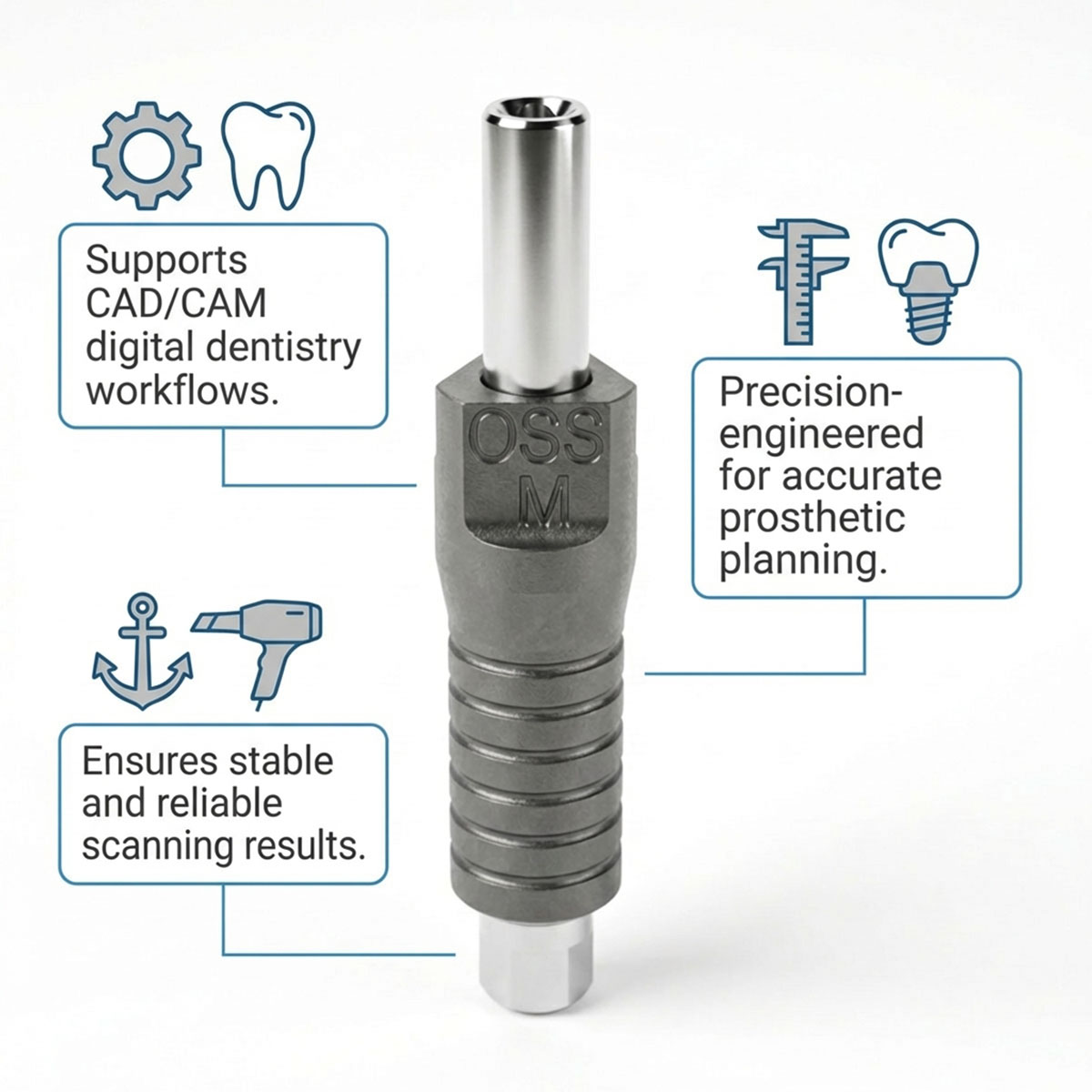 Dentaltech Scan body Mini - Osstem Mini Implant Compatible