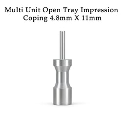 Dentaltech Universal Multi Unit Open Tray Impression Coping ∅4.8mm X 11mm - Osstem | Noris | Adin | Straumann | Nobel Biocare | Neodent | ICX Medentis Compatible (FHZYG) - 7