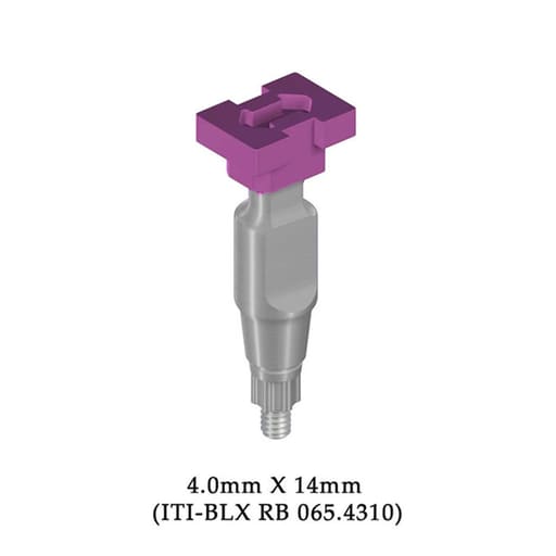 Dentaltech Close Tray Impression Coping ∅4.0mm X 14mm - Straumann BLX Implant Compatible (ITI-BLX RB 065.4310)