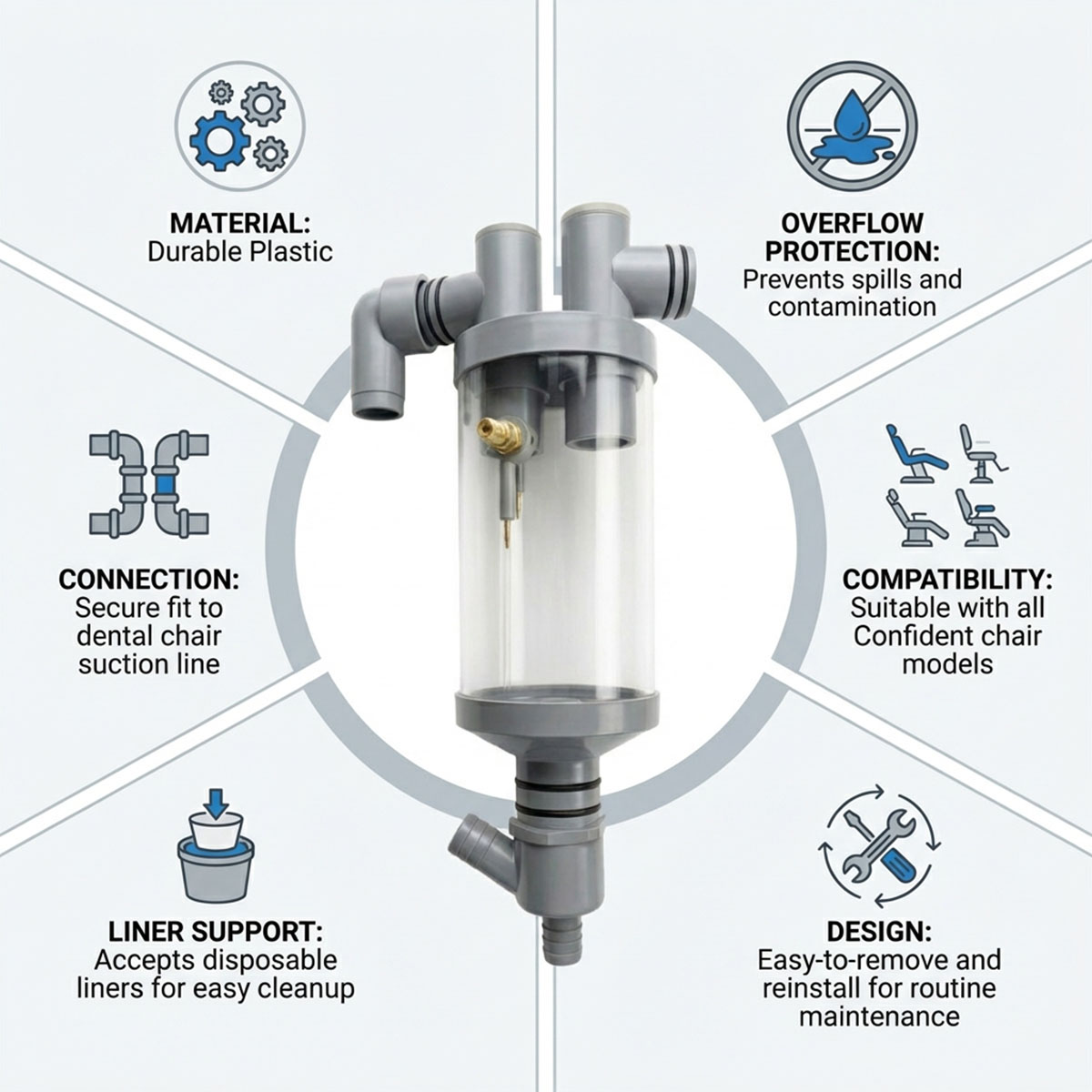 Confident Basin Suction Bottle - BS07