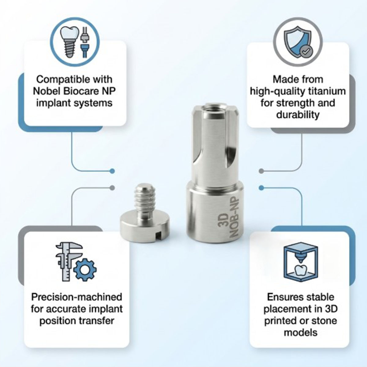 Dentaltech Digital Analog - Nobel Biocare NP Compatible