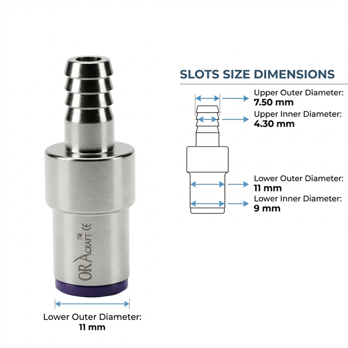 Oracraft Aspirator Adopter Silicon Tubing (PTAA)