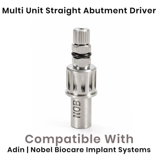 Dentaltech Multi Unit Straight Abutment Driver - Adin | Nobel Biocare Compatible