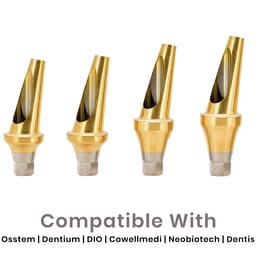 Dentaltech 17° Angular Abutments Regular - Osstem | Dentium | DIO | Cowellmedi | Neobiotech | Dentis Compatible